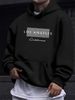 Men's Autumn And Winter Casual Fashionable Loose Hooded Sweatshirt With Los Angeles Letter Pattern Printed Warm Long Sleeved Pullover_viptrois.com