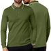 2026 Spring/Summer Men's Collarless Solid Color Casual Shirt For Outdoor Sports Long Sleeve Lightweight Polo Shirt_viptrois.com