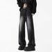 Spring Summer Washed Nostalgic Style Jeans For Men, Straight Tube Loose Fit American Hip-Hop Pants, Trendy Brand, Rugged_viptrois.com