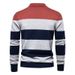 Pure 2024 Autumn New Long Sleeve Polo Sweater Slim Fit Turn-Down Collar Striped Patchwork Men's European Size Knitwear_viptrois.com