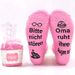 New German creative coral velvet mid tube cake socks grandma series half velvet floor socks thickened sleeping socks_viptrois.com