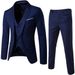 Hot Men Brand Blazers 3 Pieces Sets Business Suits Blazer + Vest + Pants Wedding Formal Coats Elegant Jackets Party Wedding Formal Casual Terno_viptrois.com