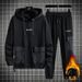 Men's Clothing Casual Sports Suit Men's Sweatshirt Hooded Spring And Autumn Winter Trendy Loose Large Size Tops_viptrois.com