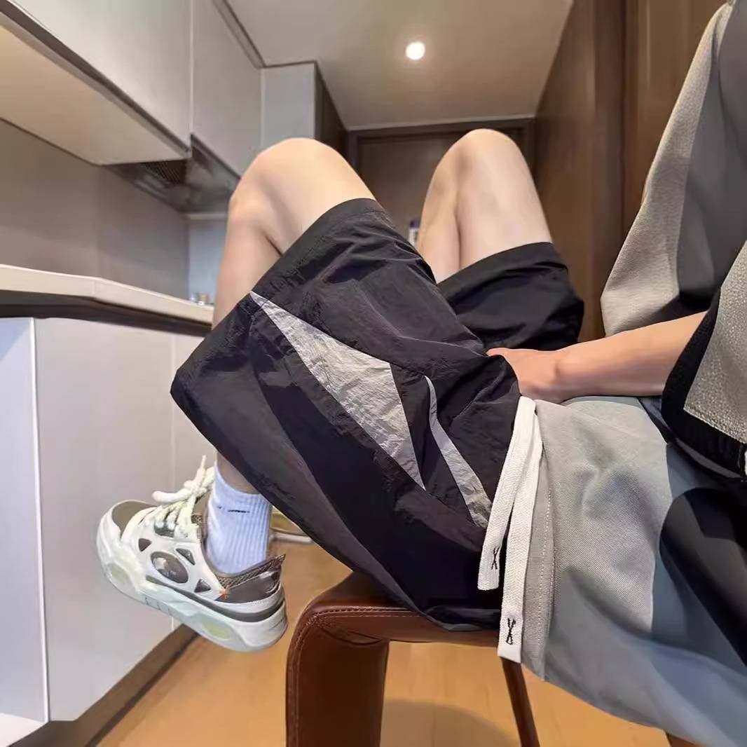 Color-blocking Bestseller Shorts For Men, Summer Thin Casual Quick-drying Fitness Pants, Sporty Five-inch Casual Pants_viptrois.com