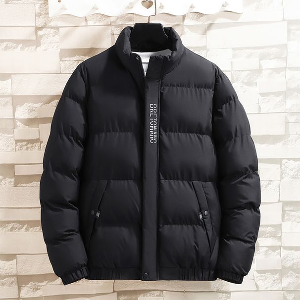 Men's Winter Down Cotton-padded Jacket, New Korean-style Cool Thickened Cotton-padded Jacket With Stand-up Collar For Warmth_viptrois.com