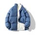 Unisex Stand Collar Fleece-Lined Jacket – Oversized Winter Coat With Multiple Pockets, Warm & Stylish (M-8XL, 5 Colors)_viptrois.com