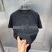 Black Embossed Fashionable Minimalist Base Trendy Brand T-shirt Summer Men's Loose Round Neck Short Sleeved B1CNF2227_viptrois.com