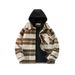 24 Autumn And Winter New Plaid Shirt Men's Commuting Fashion Loose Casual Hat Detachable Coat_viptrois.com