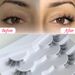 Half-eye Cat's Eye Eyelash 7 Pair With Natural Curled Transparent Stem No Mark Soft Plain Short Eyelash_viptrois.com