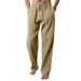 Men's Cotton-Linen Casual Pants - Loose Fit, Breathable & Versatile For Everyday Comfort_viptrois.com