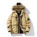 Men's Winter Hooded Parka Coat With Detachable Fur Collar, Thickened Long Puffer Jacket For Cold Weather, Casual Outerwear_viptrois.com