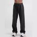 Men's Clothing Heavy Knitted Casual Pants Retro Distressed Drawstring Autumn Sports Pants Straight Leg Sweatpants_viptrois.com