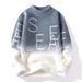 New Product Fashion Knitwear Pullovers Youth/Men Artificial Mink Fur Half High Collar Jacquard Long Sleeve Thick Sweater_viptrois.com