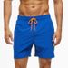 New Men's Solid Color Four-Piece Casual Shorts With Zippered Pockets, Beach Pants With Four-Sided Elasticity, Sports Shorts_viptrois.com