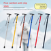 Aluminum Alloy Climbing Telescopic Folding Hiking Anti-Slip Walking Stick Elderly Reinforced Adjustable 5-Section Cane_viptrois.com