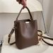Women's Bucket Bag Fashion Small Bag Women Fashion Simple Solid Color Fashion Crossbody Single Shoulder Bucket Bag_viptrois.com