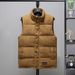 Men's Corduroy Vest Stand Collar Slim Fit Winter Warm Casual Layering Waistcoat With Side Pockets_viptrois.com
