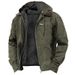 Men's Hooded Fleece Jacket – Casual Winter Coat With Zipper Pockets (S-5XL, Polyester Shell, Classic Solid Colors)_viptrois.com