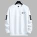 Men's Clothing T Shirt Men's Autumn And Winter Ins Trendy Brand Loose Thickened Casual Bottoming Shirt Young Students Printed Round Neck Sweatshirt_viptrois.com