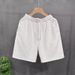 Men's Clothing Design Pattern White Shorts Men's Trendy Brand Handsome Shorts Men's Summer Home Wear Beach Pants Shorts_viptrois.com