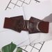 Belt for women, skirt, decorative dress, waist design, irregular wide waistband, ruffles, elastic elastic pu_viptrois.com