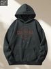 Men's Autumn And Winter Casual Fashion Loose Hooded Sweatshirt California Classic Letter Print Warm Long Sleeved Pullover_viptrois.com