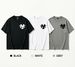 3 Pack Men's Oversized T-Shirts, 100% Cotton Crew Neck Casual Tees, Relaxed Fit Abstract Tribal Logo Basic Tops, Black White Grey_viptrois.com