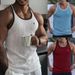 Men's Clothing New Summer Sports And Fitness Breathable Vertical Striped Vest Men's Elastic Quick Drying I Shaped Sleeveless Threaded Bottoming Shirt_viptrois.com