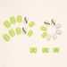 Simple Solid Color Fresh Light Green Ripple Nail Art Short Square Dressing Armor Summer New Fashionable Nail_viptrois.com