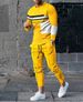 Men's Clothing Long Sleeved Trousers Suit 3D Digital Personality Ethnic Style Printing Fashion Casual Tights_viptrois.com