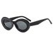 Men's Sunglasses Classic Oval Frame High End Sunglasses Retro Thick Frame Personality Sunglasses Fashionable And Versatile Plain Trend Sunglasses_viptrois.com