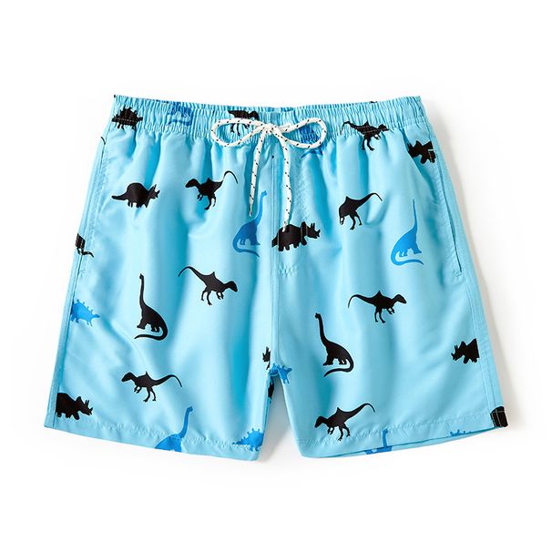 Men's Shorts Triangle Net Inside Dinosaur Print Beach Pants_viptrois.com