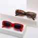 Square Frame Sunglasses - Oversized Design & UV400 Protection | Fashionable Women's Shades_viptrois.com
