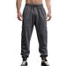 Men’s Heavyweight Winter Work Pants – Relaxed Fit Polyester Trousers For Outdoor & Casual Wear (Black/Gray, Straight Leg, Machine Washable_viptrois.com