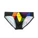 Men's Low-waist Printed Trunks, Tight-fitting Drawstring Swimming Trunks, Men's Cup-shaped Swimming Briefs With Anti-embarrassment Feature_viptrois.com