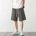 Men's Vintage Print Shorts - Summer Casual 5-Inch Inseam Athletic Shorts With Streetwear Design, Lightweight Quick-Dry Fabric_viptrois.com