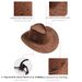 Men's and Women's Sunscreen Hat Straw Hat Big Rim Hat Western Cowboy Hat Couple's Big Brim Top Hat Suede Western Cowboy Hat_viptrois.com