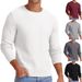 Minimalist Crewneck Sweater – Solid Color Casual Knit Pullover For Men (8 Colors, S-XXXL)_viptrois.com