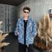 Striped Gradient Sweater Zipper Cardigan Loose Knit Sweater Jacket_viptrois.com