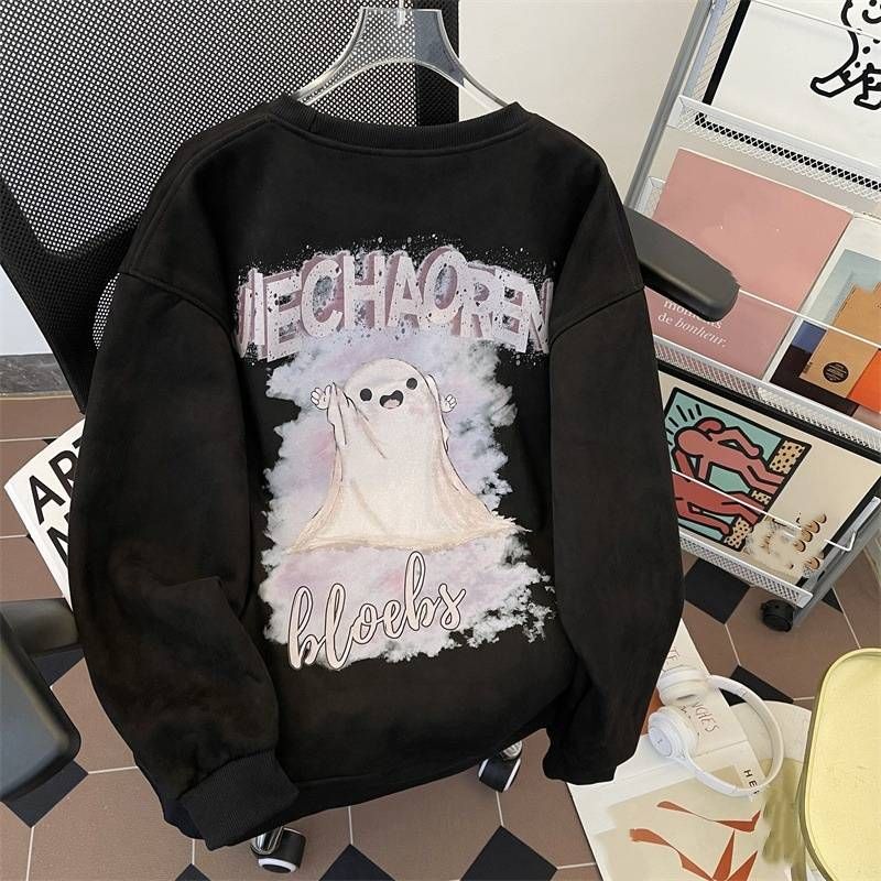 Vintage-Inspired Suede Short Sleeve T-Shirt For Men – Soft, Breathable & Stylish Casual Tee With Cartoon Print (Available In Multiple Colors_viptrois.com