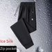 Men's Quick-Dry Ice Silk Trousers – Summer Breathable Joggers With Zipper Pockets (Stretch Fit, UPF 50+, S-5XL)_viptrois.com