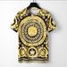 Chaonan Short-sleeved Summer Leisure Cool Half-sleeved Fashion Luxury Gold Printed Loose Round Neck Short-sleeved T-shirt_viptrois.com