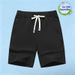 Men's Summer Nylon Ice Silk Loose Fit Shorts Cool Breathable Casual Sports mid Waist with Zipper Pockets_viptrois.com