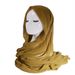 New monochrome pearl chiffon shawl hat set women's convenient gauze scarf elastic hat one piece long_viptrois.com