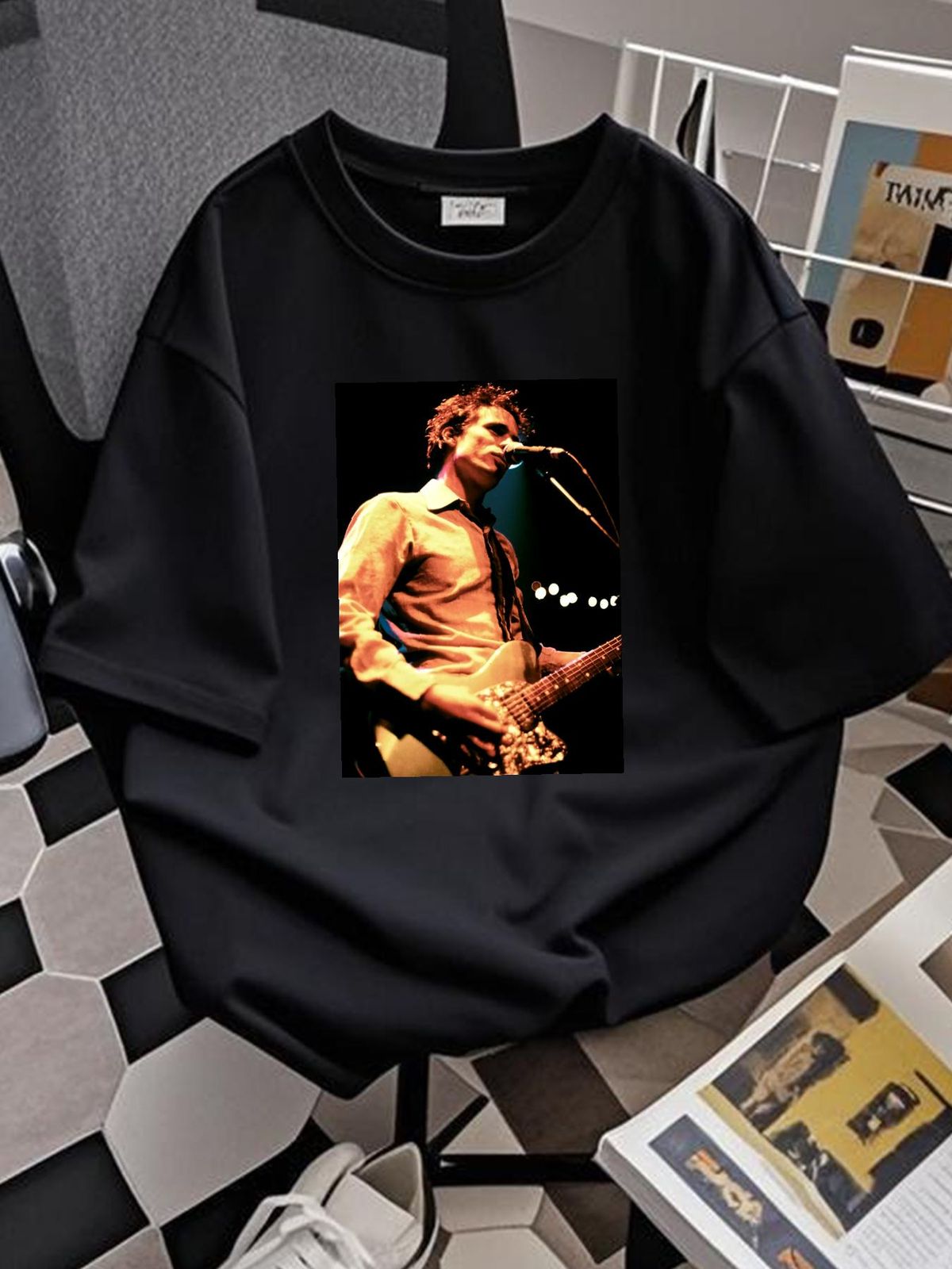 New JEFF BUCKLEY Singer Short Sleeve Black All Size Unisex T-Shirt TMB280 Homme Breathable Slightly Casual Streetwear Stylish Designer Clothes_viptrois.com