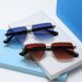 Men's Sunglasses Retro Double Anti Ultraviolet Internet Celebrity Sun Protection Glasses High End Fashion Slimming Plain Sunglasses_viptrois.com
