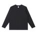 WASSUPSSC Pure Cotton Breathable Base Shirt Men Long Sleeve T-Shirt Solid Color Loose Trendy Brand Light Mature Casual_viptrois.com