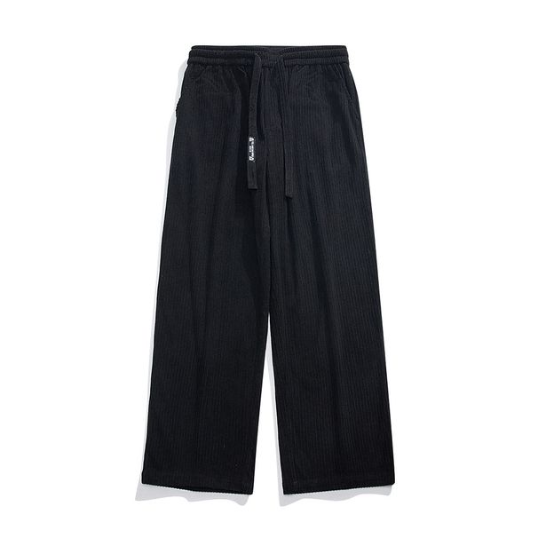 Nordmann Fashion Autumn Winter New Floor-Length Corduroy Loose Versatile Straight-Leg Pants Hong Kong Style Trendy Men_viptrois.com