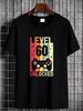 60th Birthday T-Shirt 1963 Mens Funny LEVEL UNLOCKED 60 Year Old Gaming Tee Top Comfortable Homme Slightly Summer Casual Breathable Streetwear_viptrois.com