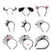 Unisex Halloween party hairband ornaments headband Halloween devil's corner funny hairpin kitchen knife headdress hair accessories_viptrois.com
